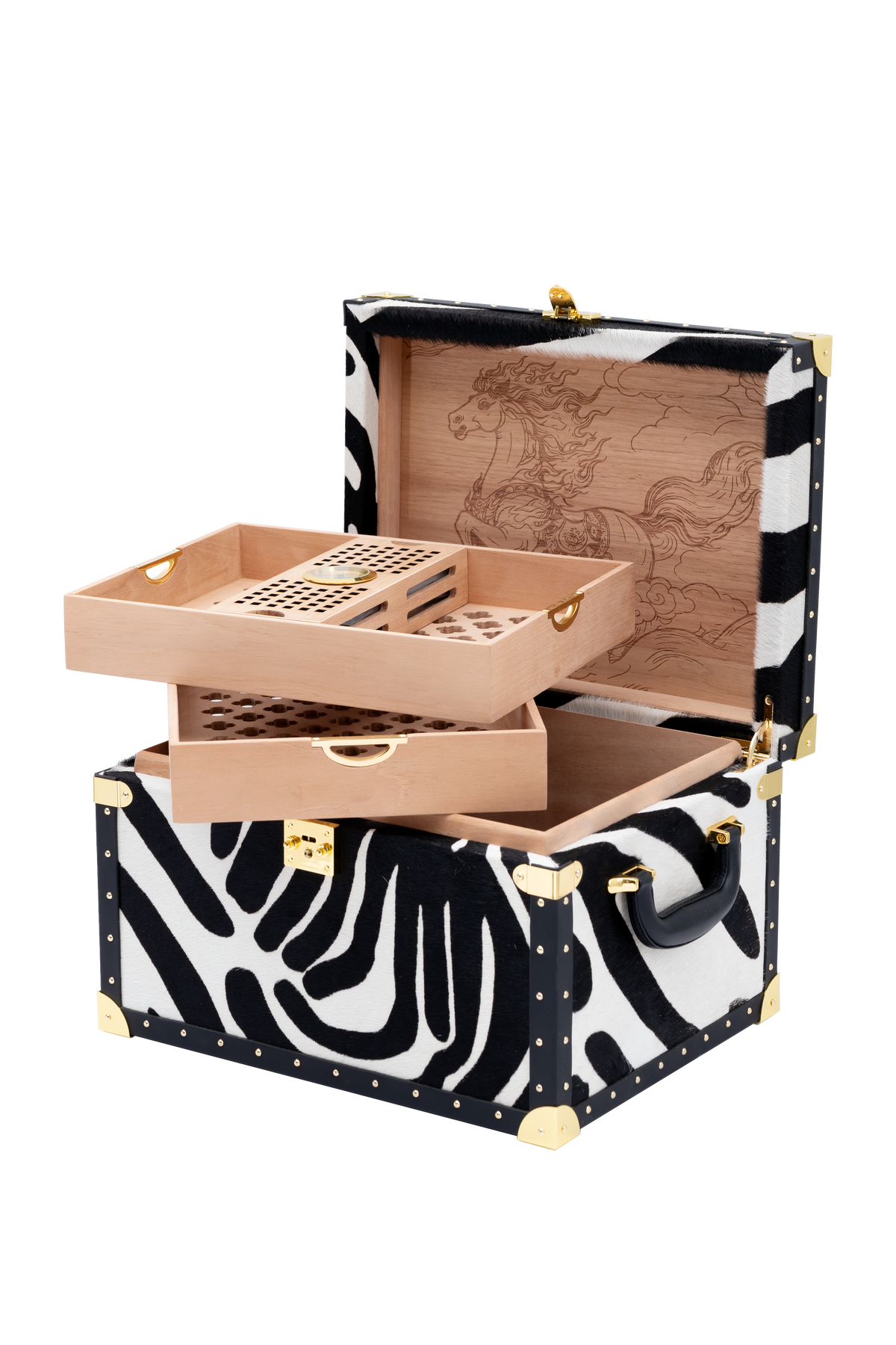 VITOLIA COLLECTION – NUAGES ORANGE – Cave Cigare – Humidor XY-Orange