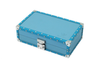 VITOLIA COLLECTION – Coffret de voyage 8 cigares – Cave Cigare – Argent & Orange