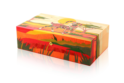 VITOLIA COLLECTION – CHÈVRE ORANGE – Humidor Y-Orange