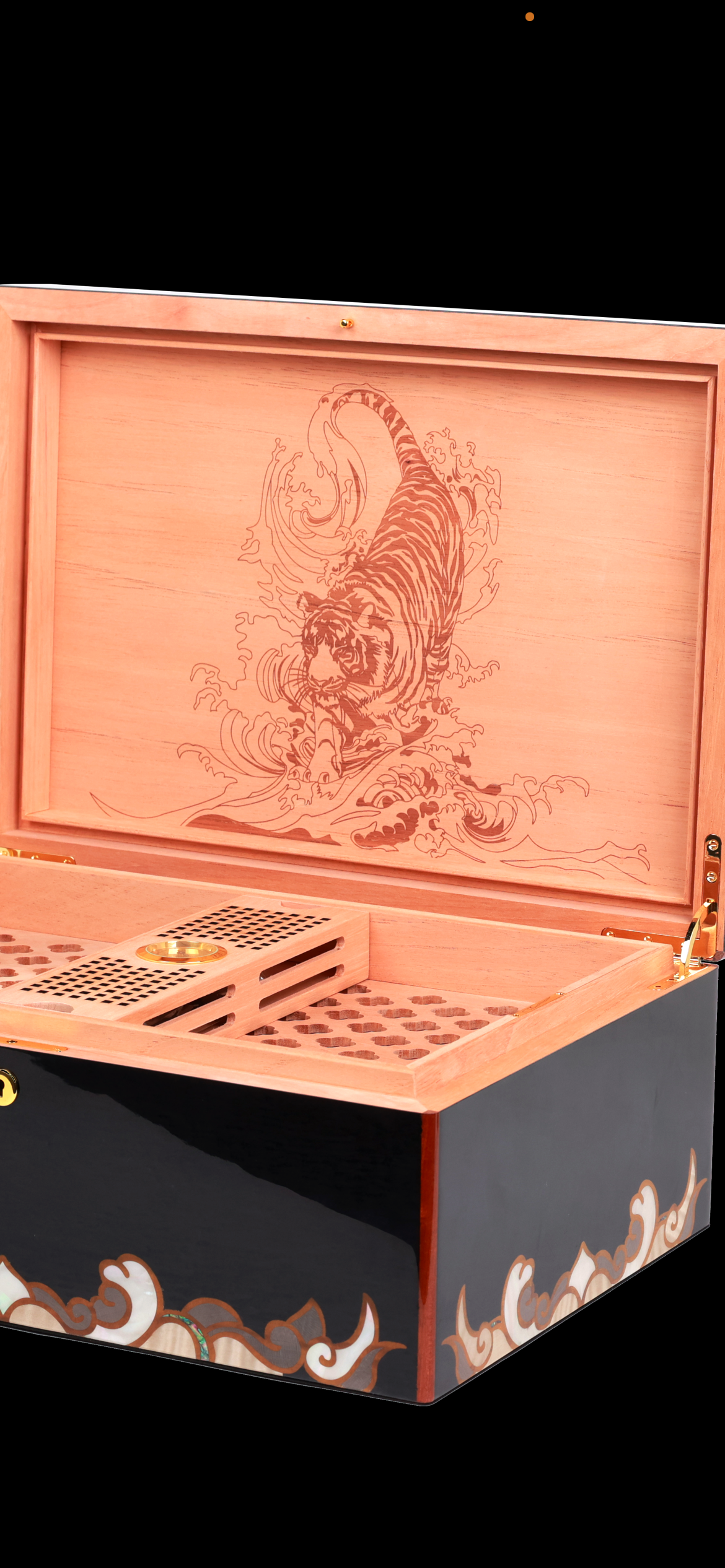 VITOLIA COLLECTION – TIGRE – Cave Cigare – Humidor H-Black