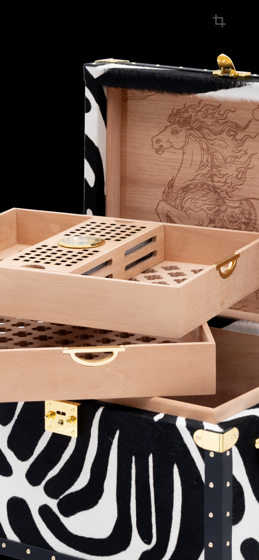 VITOLIA COLLECTION – NUAGES ORANGE – Cave Cigare – Humidor XY-Orange
