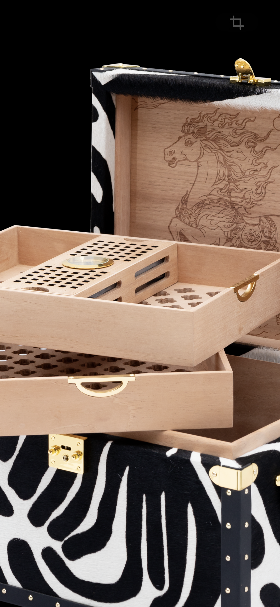 VITOLIA COLLECTION – NUAGES ORANGE – Cave Cigare – Humidor XY-Orange