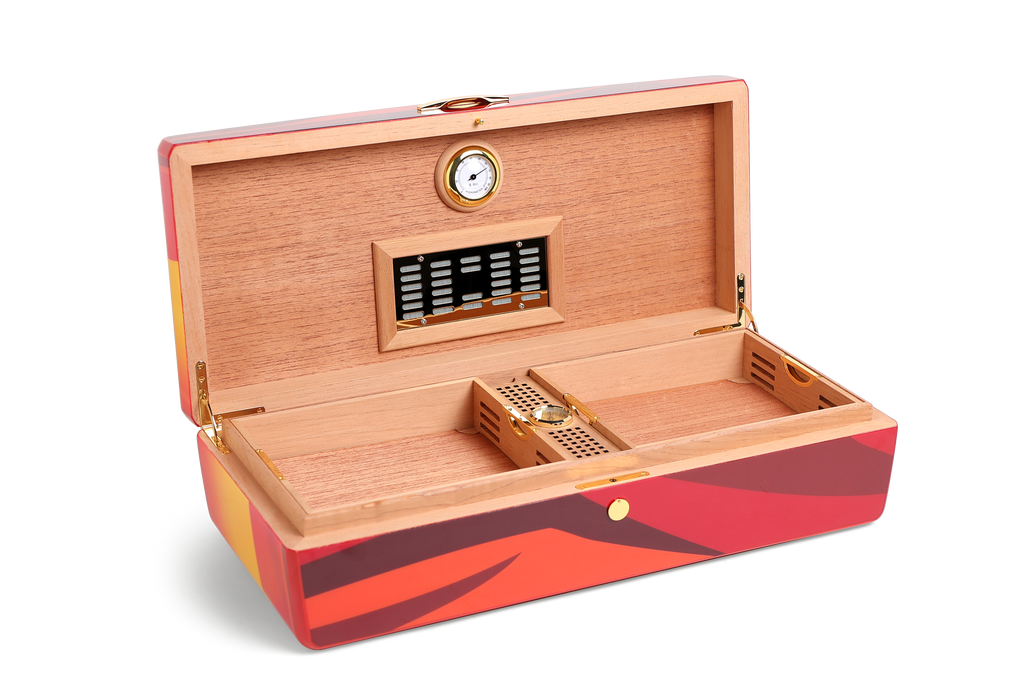 Cave Cigare Léopard de la Savane – Golden Leopard JQB‑Yellow