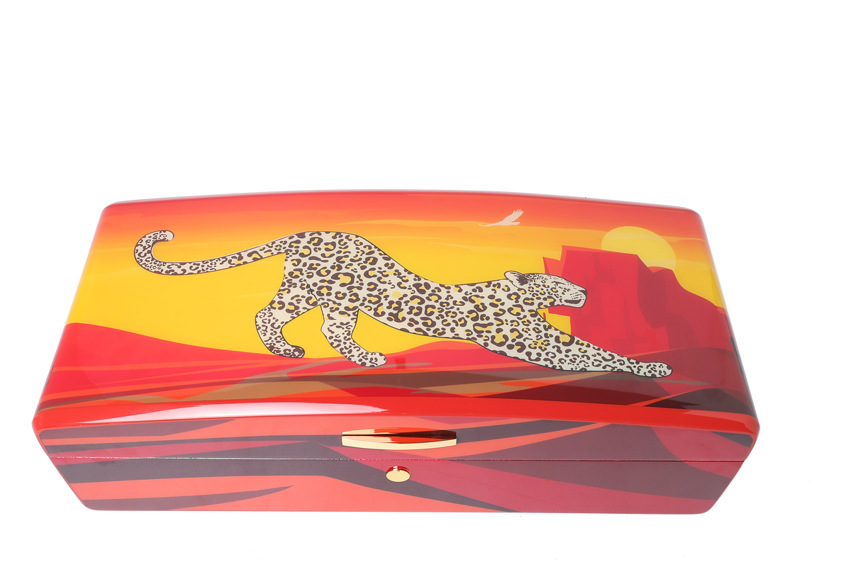 Cave Cigare Léopard de la Savane – Golden Leopard JQB‑Yellow