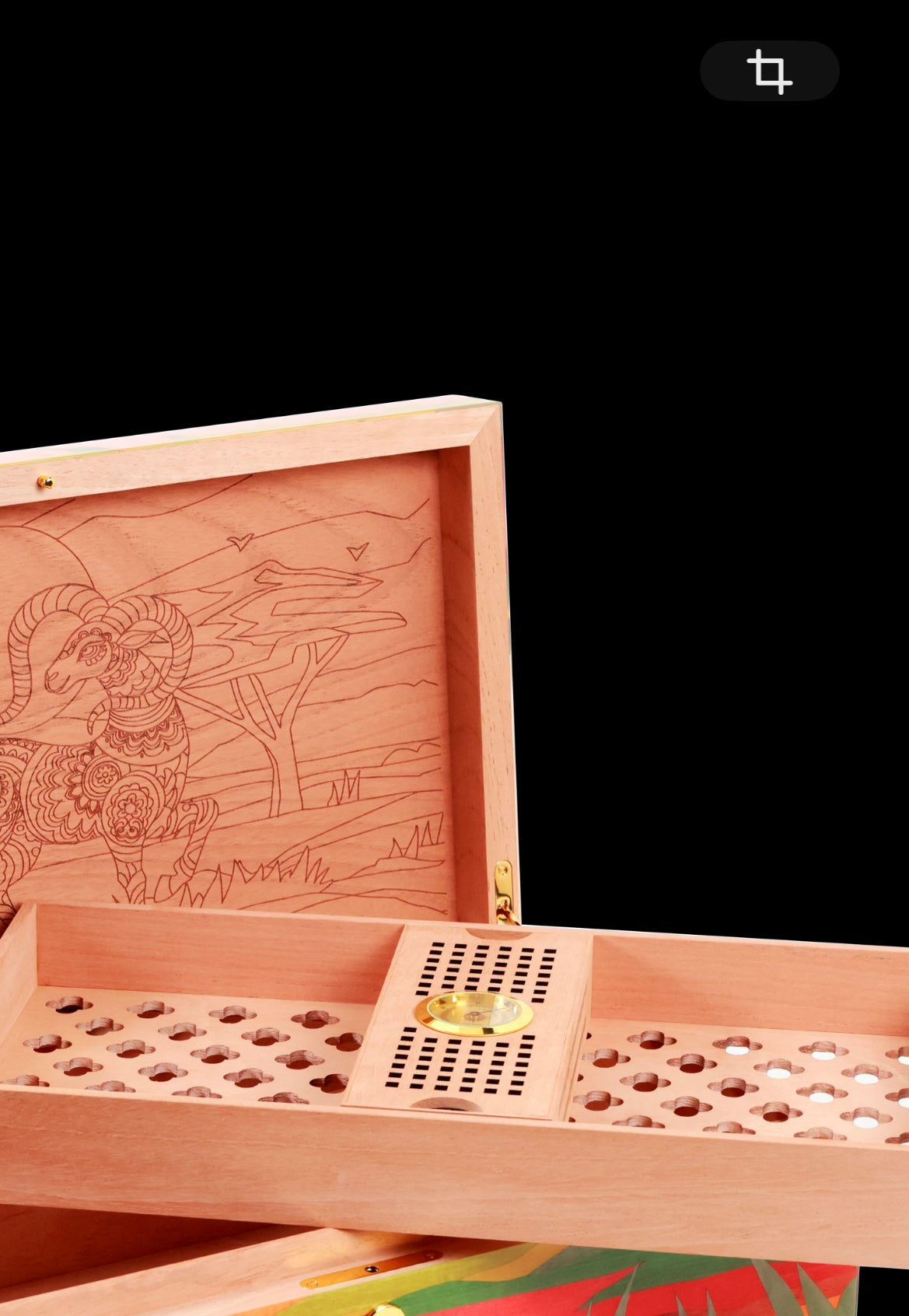 VITOLIA COLLECTION – CHÈVRE ORANGE – Humidor Y-Orange