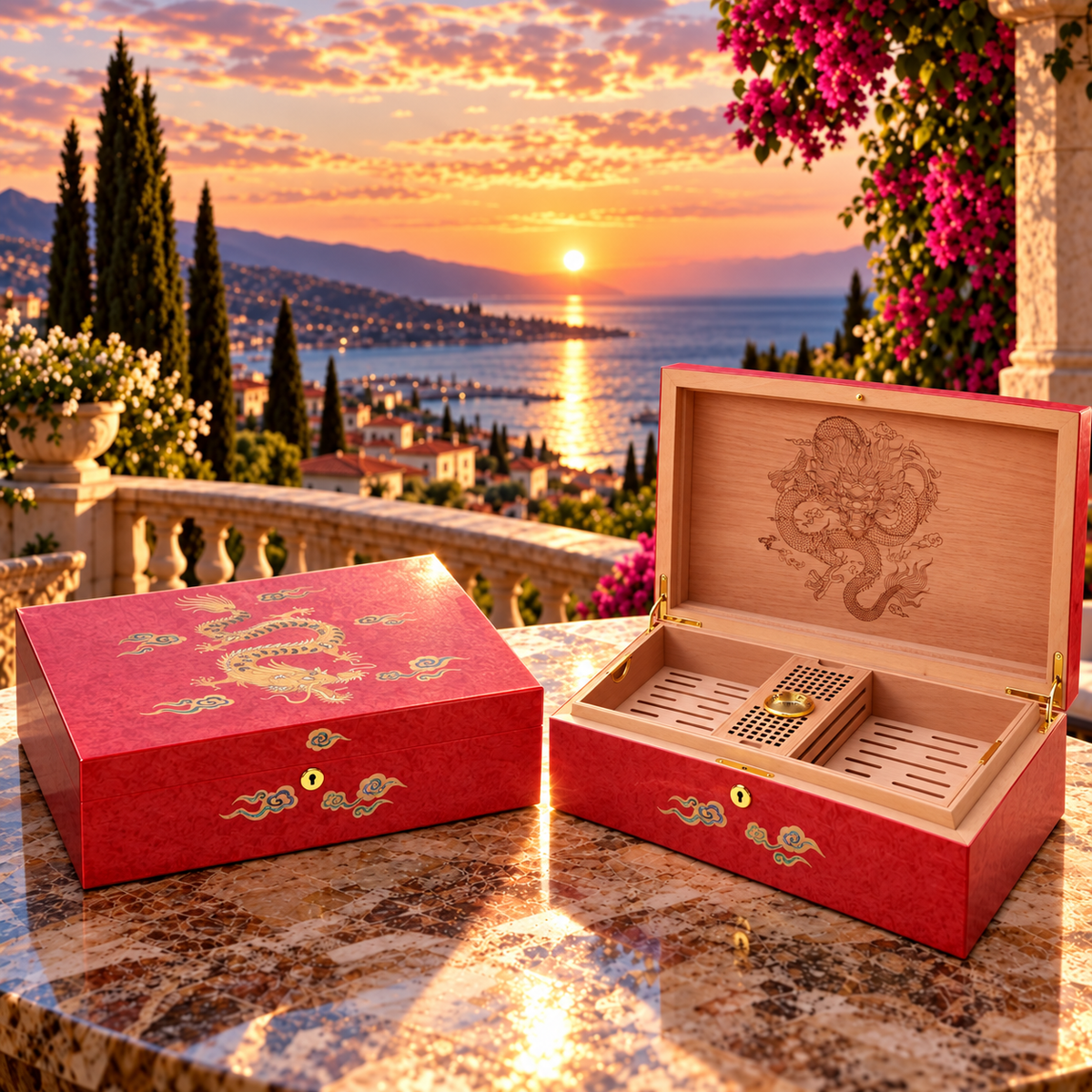 VITOLIA COLLECTION – DRAGON ROUGE – Cave Cigare – L-RED