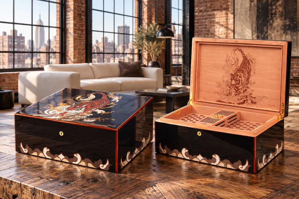 VITOLIA COLLECTION – TIGRE – Cave Cigare – Humidor H-Black