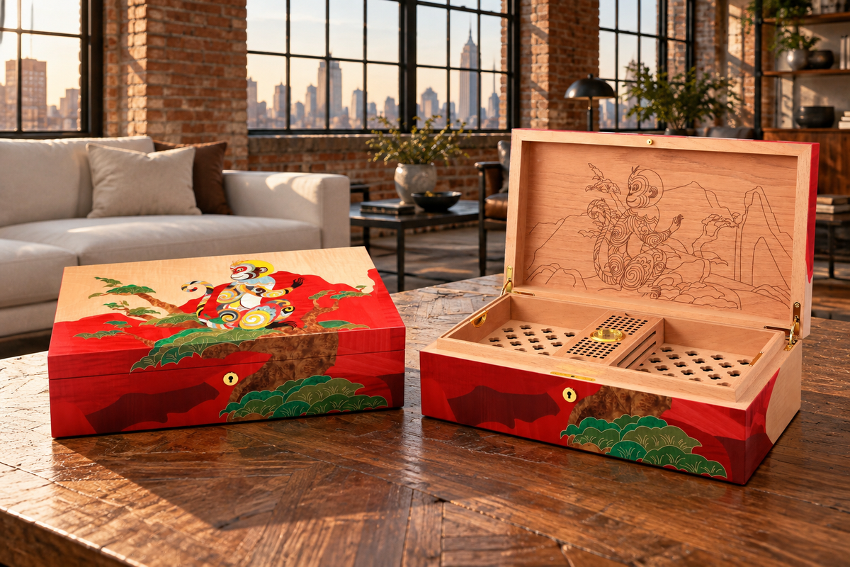 VITOLIA COLLECTION – SINGE ROUGE – Humidor H-Red
